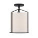 Crystorama CAR-9201-BK_CEILING Carlyn One Light Semi Flush Mount Black Main Image.jpg