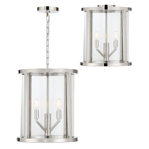 Crystorama DEV-B8004-PN_CEILING Devon Four Light Semi Flush Mount Polished Nickel Main Image.jpg