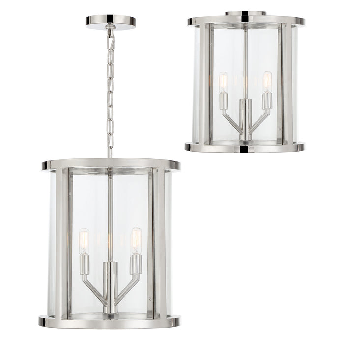 Crystorama DEV-B8004-PN_CEILING Devon Four Light Semi Flush Mount Polished Nickel Main Image.jpg
