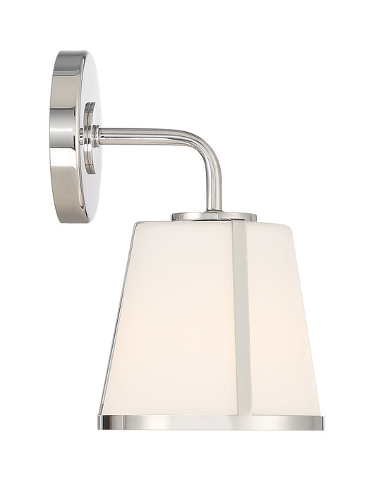 Crystorama FUL-911-PN Fulton One Light Wall Sconce Polished Nickel Main Image.jpg
