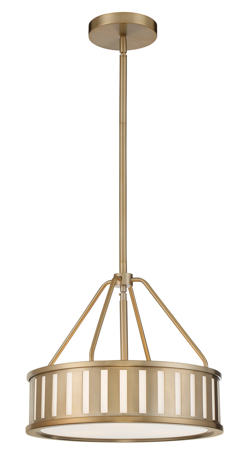 Crystorama KEN-8303-VG Kendal Three Light Pendant Vibrant Gold Main Image.jpg