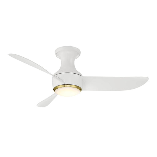 Modern Forms Fans FH-W2203-44L-SB/MW 44"Ceiling Fan, Soft Brass/Matte White