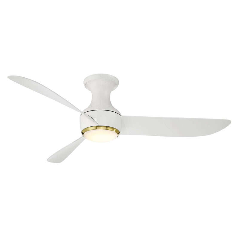 Modern Forms Fans FH-W2203-52L27SBMW 52"Ceiling Fan, Soft Brass/Matte White