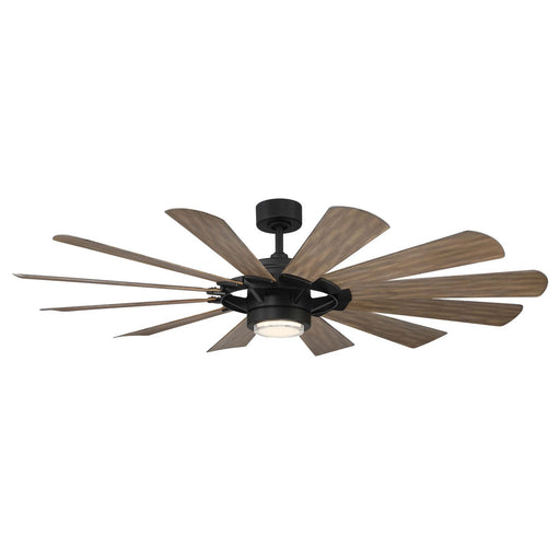 Modern Forms Fans FR-W2201-65L35MBBW 65"Ceiling Fan, Matte Black/Barn Wood
