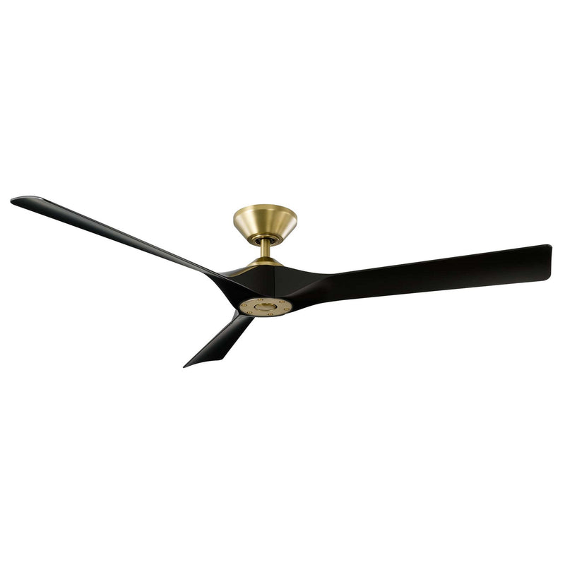 Modern Forms Fans FR-W2204-58-SB/MB 58"Ceiling Fan, Soft Brass/Matte Black