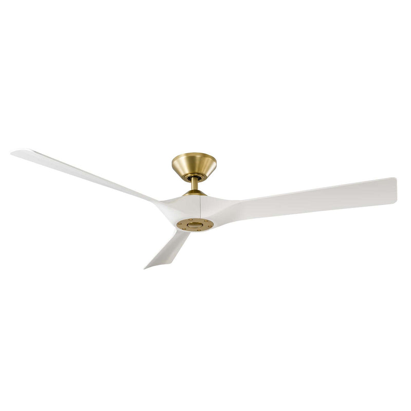 Modern Forms Fans FR-W2204-58-SB/MW 58"Ceiling Fan, Soft Brass/Matte White