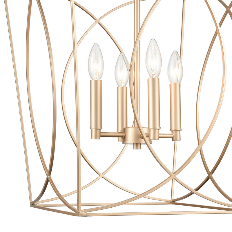 Millennium 4000-PMG Tracy Four Light Pendant, Painted Modern Gold Main Image.jpg