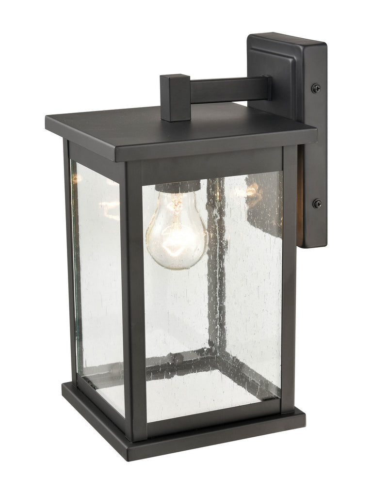 Millennium 4111-PBK Bowton One Light Outdoor Hanging Lantern, Powder Coat Black Main Image.jpg