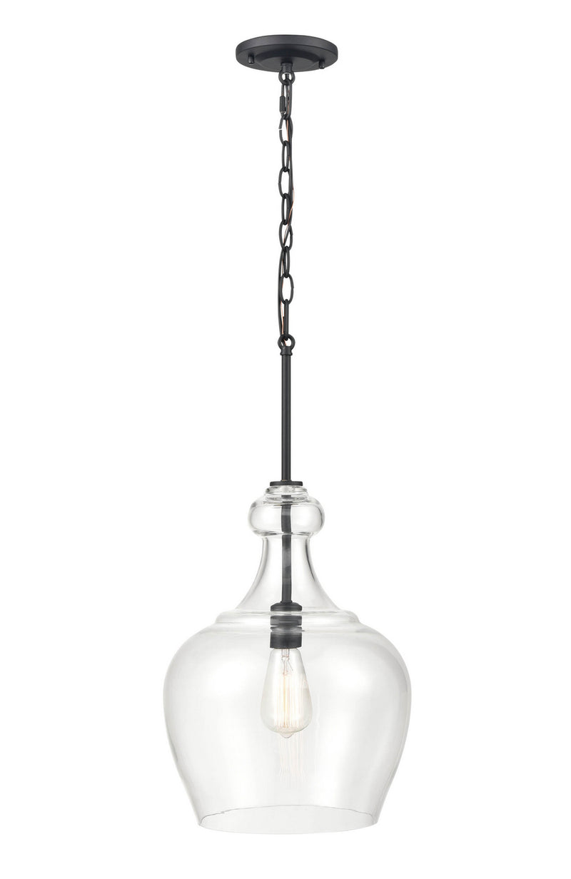 Millennium 4211-MB Corra One Light Pendant, Matte Black Main Image.jpg