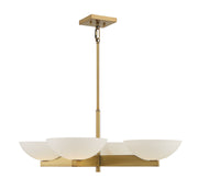Savoy House 1-1613-4-322 Four Light Chandelier, Warm Brass