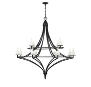 Savoy House 1-1672-12-89 12 Light Chandelier, Matte Black