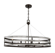 Savoy House 1-1709-8-13 Eight Light Linear Chandelier, English Bronze