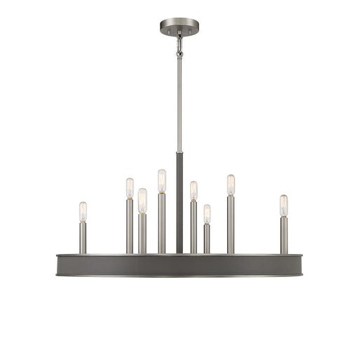 Savoy House 1-1715-8-154 Eight Light Chandelier, Antique Nickel