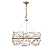 Savoy House 1-1727-5-322 Five Light Chandelier, Warm Brass