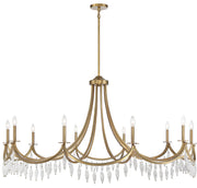 Savoy House 1-1805-10-322 Ten Light Chandelier, Warm Brass