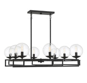 Savoy House 1-1861-8-89 Eight Light Chandelier, Matte Black