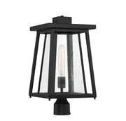 Savoy House 5-2024-BK One Light Outdoor Post Lantern, Matte Black