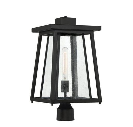 Savoy House 5-2024-BK One Light Outdoor Post Lantern, Matte Black