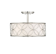 Savoy House 6-1953-4-109 Four Light Semi-Flush Mount, Polished Nickel