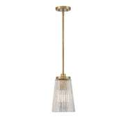 Savoy House 7-1742-1-322 One Light Pendant, Warm Brass