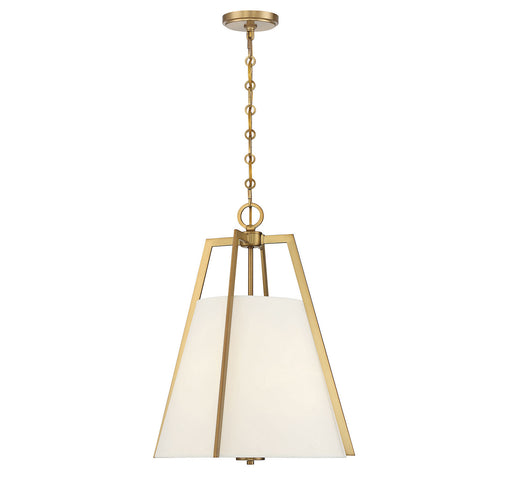 Savoy House 7-1875-3-322 Three Light Pendant, Warm Brass