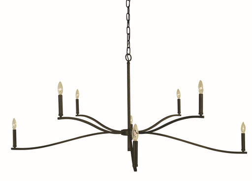 Framburg L1194 IRON Bridgeport Eight Light Foyer Chandelier, Iron Main Image.jpg