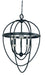 Framburg L1152 MBLACK Elizabeth Five Light Chandelier, Matte Black Main Image.jpg