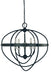 Framburg L1150 MBLACK Elizabeth Five Light Chandelier, Matte Black Main Image.jpg