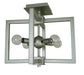 Framburg L1140 SP/MBLACK Pyxis Four Light Dual Mount, Satin Pewter/Matte Black Main Image.jpg