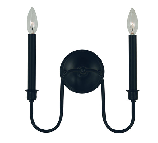 Framburg L1132 MBLACK Jasper Two Light Wall Sconce, Matte Black Main Image.jpg