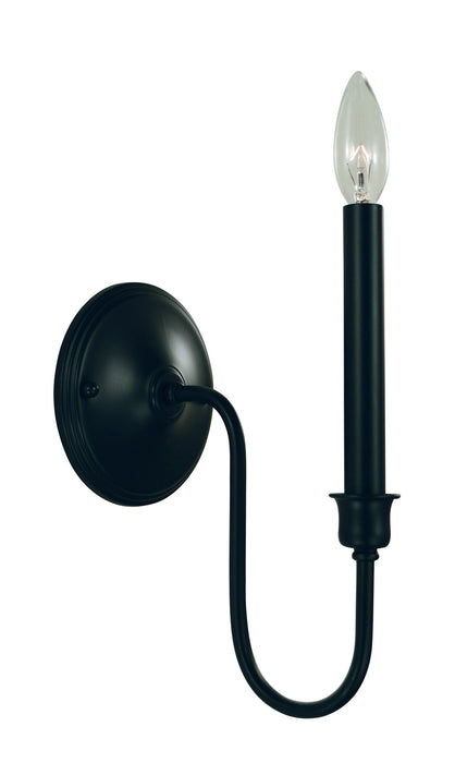 Framburg L1131 MBLACK Jasper One Light Wall Sconce, Matte Black Main Image.jpg