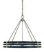 Framburg L1125 SP/MBLACK Luxe Ten Light Chandelier, Satin Pewter/Matte Black Main Image.jpg