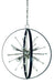 Framburg L1100 BN/MBLACK Nucleus Ten Light Chandelier, Brushed Nickel with Matte Black Accents Main Image.jpg