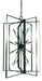 Framburg L1092 BN/MBLACK Interstellar 16 Light Chandelier, Brushed Nickel with Matte Black Accents Main Image.jpg