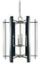 Framburg L1066 BN/MBLACK Bucolic Six Light Chandelier, Brushed Nickel with Matte Black Accents Main Image.jpg