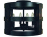 Framburg L1001 MBLACK Homestead Four Light Semi-Flush Mount, Matte Black Main Image.jpg