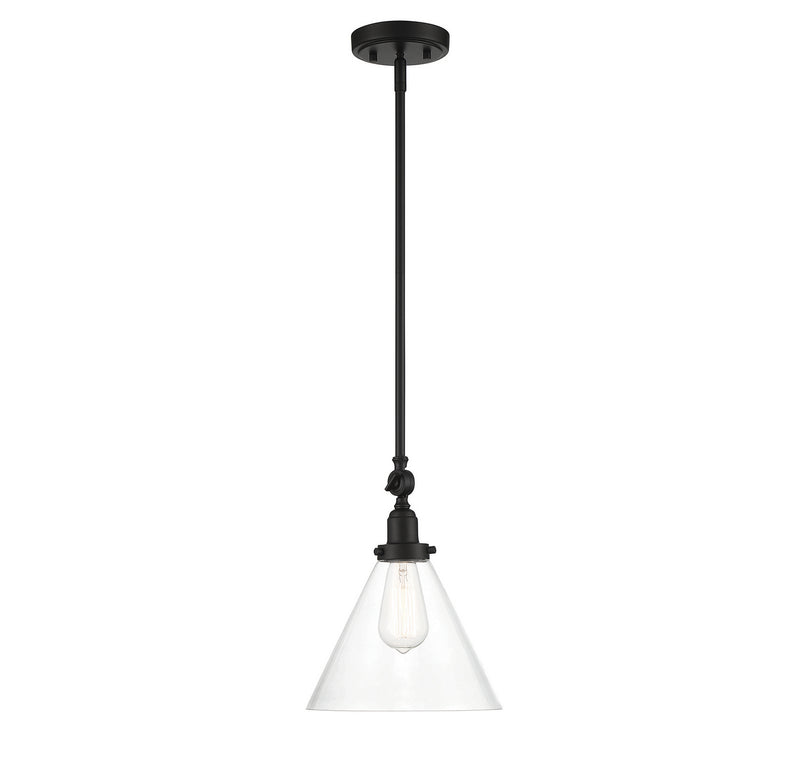 Savoy House 7-9132-1-89 One Light Pendant, Matte Black