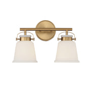 Savoy House 8-1627-2-322 Two Light Bathroom Vanity, Warm Brass