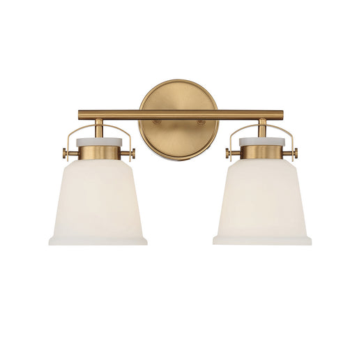 Savoy House 8-1627-2-322 Two Light Bathroom Vanity, Warm Brass
