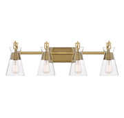Savoy House 8-1830-4-322 Four Light Bathroom Vanity, Warm Brass