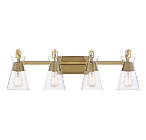Savoy House 8-1830-4-322 Four Light Bathroom Vanity, Warm Brass