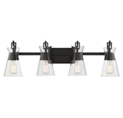 Savoy House 8-1830-4-BK Four Light Bathroom Vanity, Matte Black