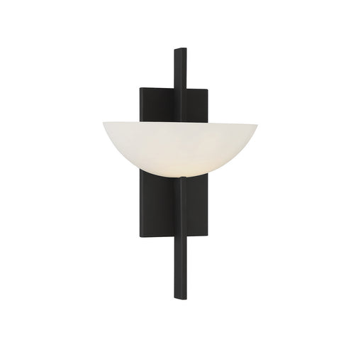 Savoy House 9-1615-1-89 One Light Wall Sconce, Matte Black