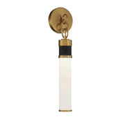 Savoy House 9-1638-1-143 LED Wall Sconce, Matte Black w/Warm Brass