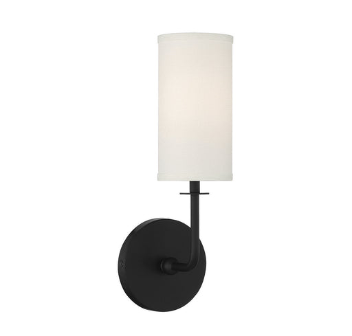 Savoy House 9-1755-1-89 One Light Wall Sconce, Matte Black