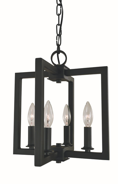 Framburg L1184 MBLACK Andrew Four Light Dual Mount, Matte Black Main Image.jpg