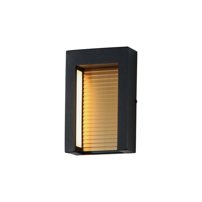 ET2 E30102-BKGLD Alcove LED Outdoor Wall Sconce, Black / Gold Main Image.jpg