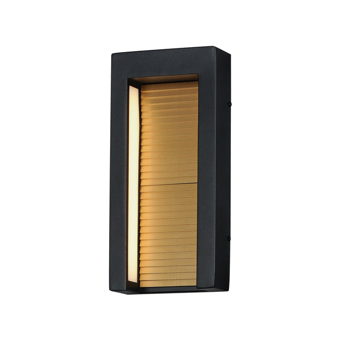 ET2 E30104-BKGLD Alcove LED Outdoor Wall Sconce, Black / Gold Main Image.jpg