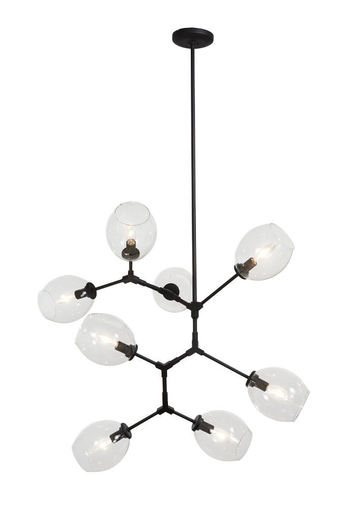 George Kovacs P1365-66A Nexpo Eight Light Pendant, Coal Main Image.jpg