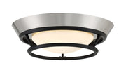 George Kovacs P5371-691-L Beam Me Up LED Flush Mount, Coal With Brushed Nickel Main Image.jpg